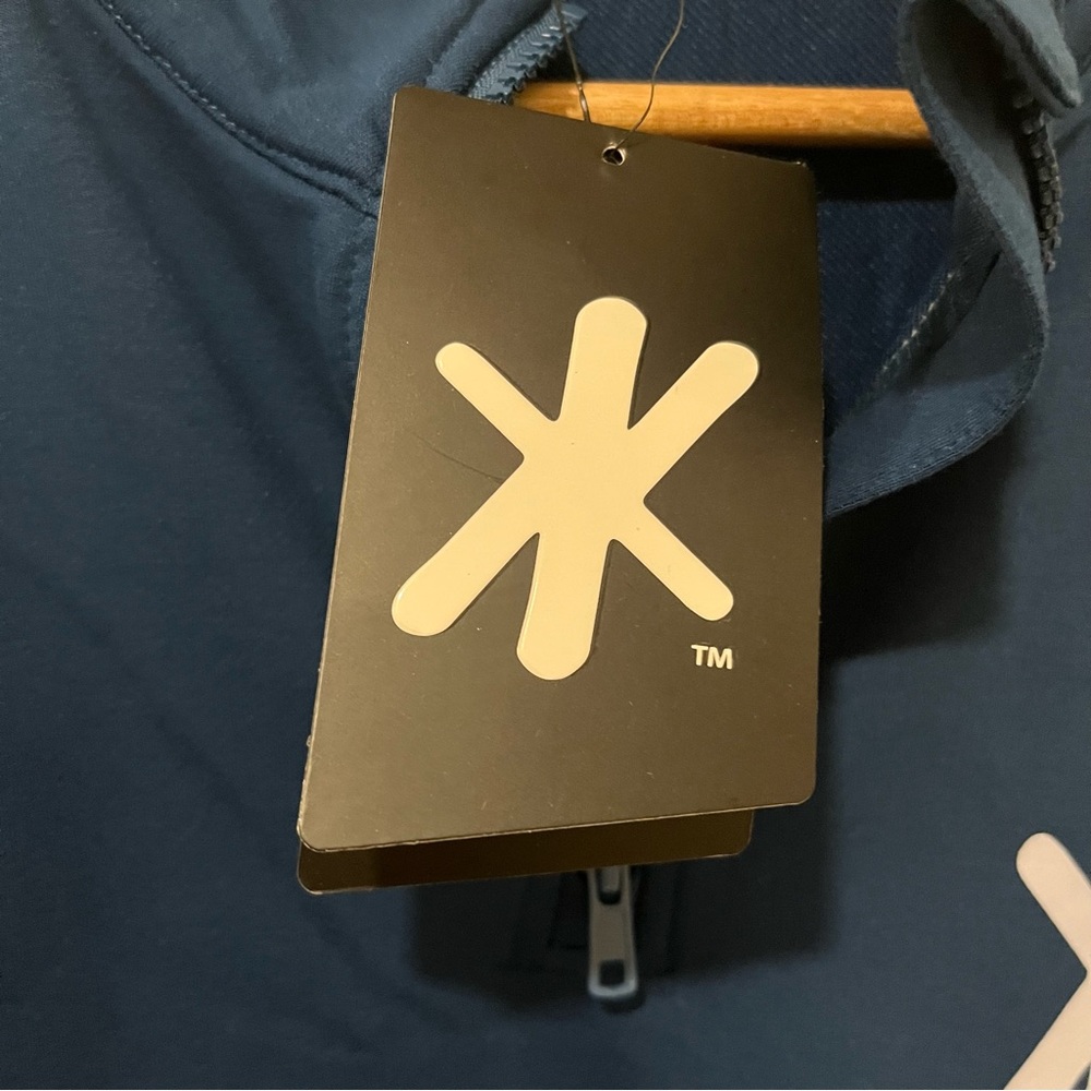 Klew Mens‎ / Unisex Quarter Zip Pullover Medium Dark Teal Blue Activewear NWT - Picture 9 of 10